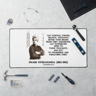Swami Vivekananda Positive Strong Helpful Thoughts Desk Mat