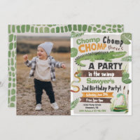 Swamp Birthday Invitation | Reptile Invitation