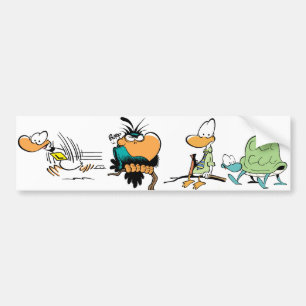 Swamp Comic Animals Bumper Sticker