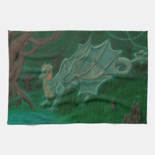Swamp Dragon Tea Towel