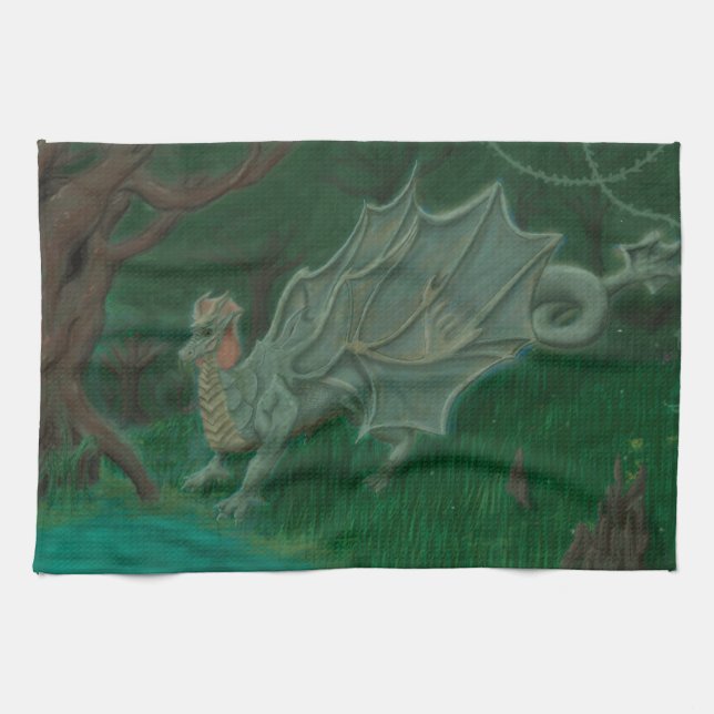 Swamp Dragon Tea Towel (Horizontal)