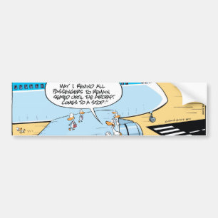 Swamp Duck Landing Instructions Bumper Sticker