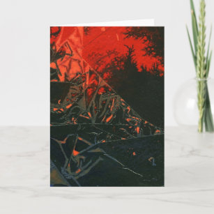 "Swamp Fire #3" Abstract Design Greeting Card