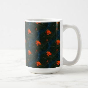 "Swamp Fire #7 Tiled" Abstract Design Mug