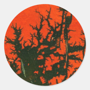 "Swamp Fire #8" Abstract Design Sticker