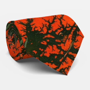 "Swamp Fire #8" Abstract Design Tie