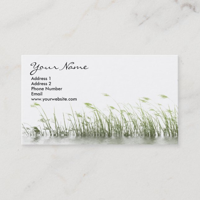 Swamp Grass Business Cards (Front)