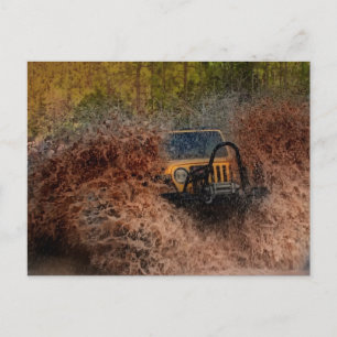 Swamp Jeeping Postcard
