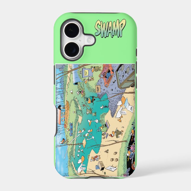 Swamp Map Iphone Cover (Back)