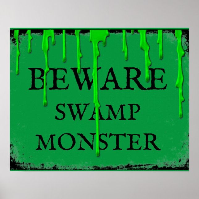 Swamp Monster Halloween Prop Poster (Front)