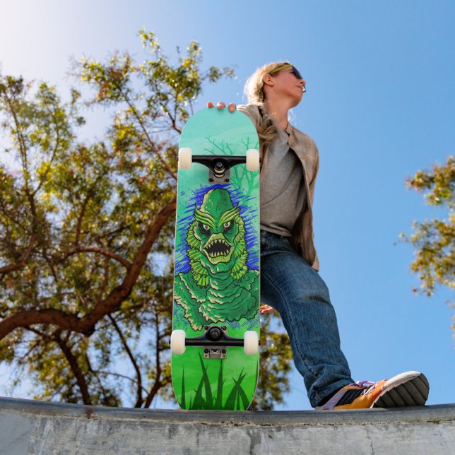Swamp Monster Scary Fun  Skateboard (Outdoor 1)