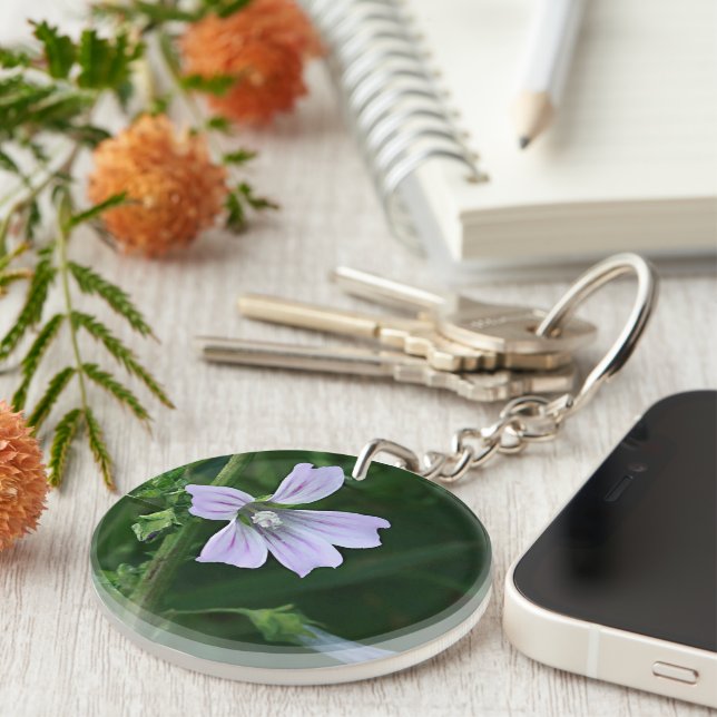 Swamp Rose Mallow Key Ring (Front Right)
