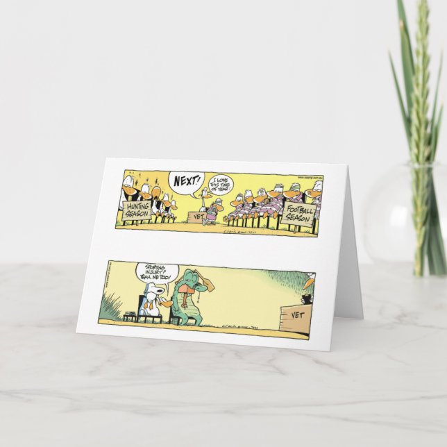 Swamp Sports Injury Get Well Card (Front)