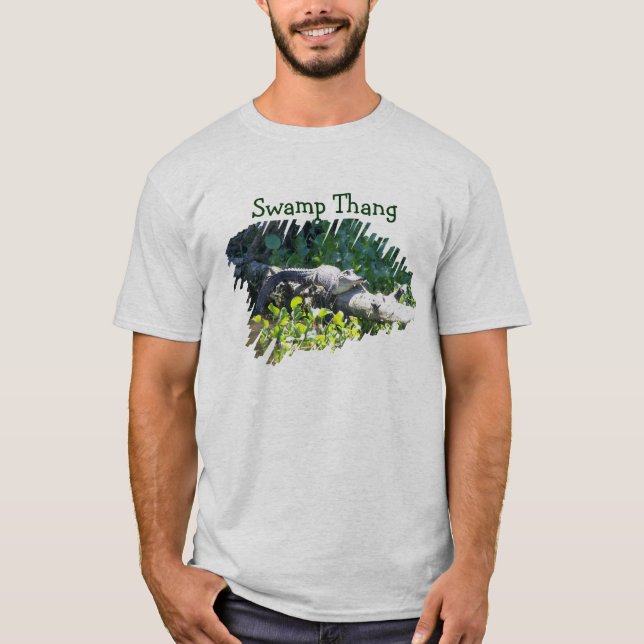Swamp Thang Louisiana Alligator Hunter Shirt (Front)