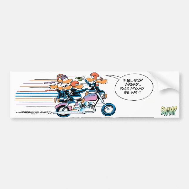 Swamp Wild Ducks Fuel Stop Bumper Sticker (Front)