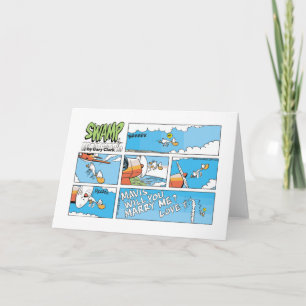 Swamp Will You Marry Me Message Card