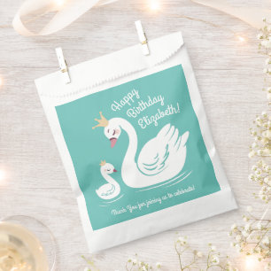 Swan 1st Birthday Party Baby Shower Favour Bags