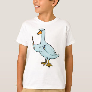 Swan as Teacher with Book & Pointer T-Shirt