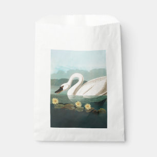swan audubon bird white water swans favour bags