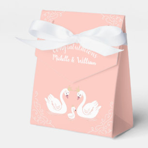 Swan Baby Shower Favour Box