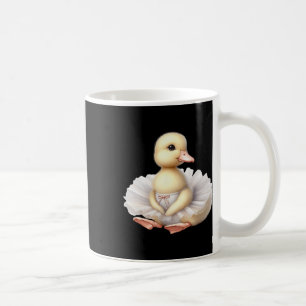 Swan Ballerina Duck Dancing Ballet Watercolor Coffee Mug