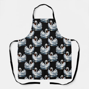 Swan Birds Pattern Design Apron