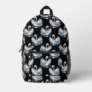 Swan Birds Pattern Design  Printed Backpack