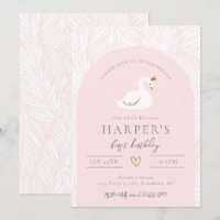 Swan Birthday Invitation | Swan Invitations