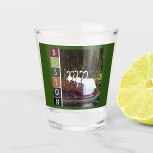 Swan Boats in Summer Shot Glass