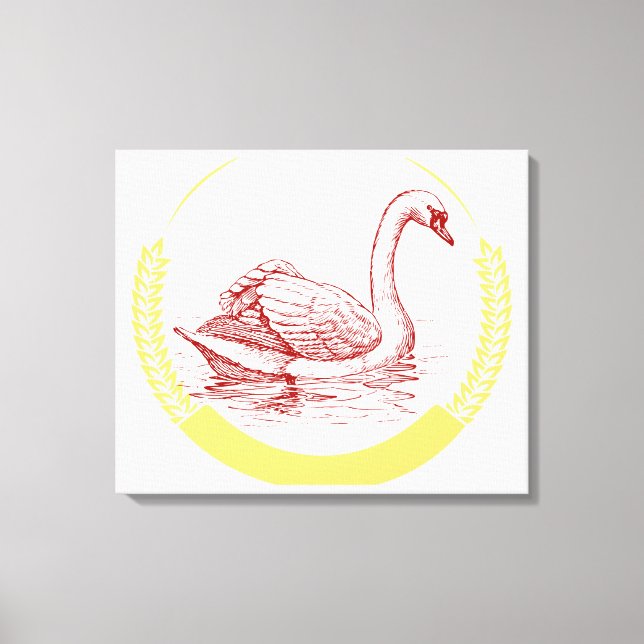 Swan Canvas Print (Front)