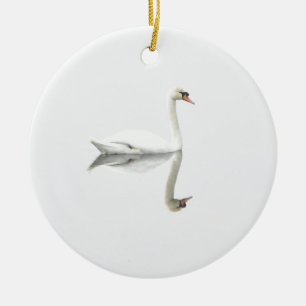 Swan Ceramic Tree Decoration