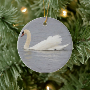 Swan Ceramic Tree Decoration