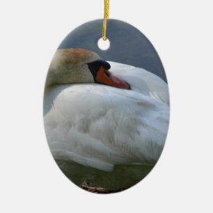 Swan Ceramic Tree Decoration
