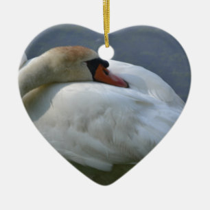 Swan Ceramic Tree Decoration