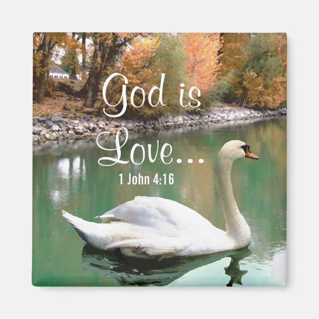 Swan Christian Magnet (Front)