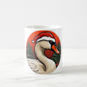 Swan Christmas Coffee Mug