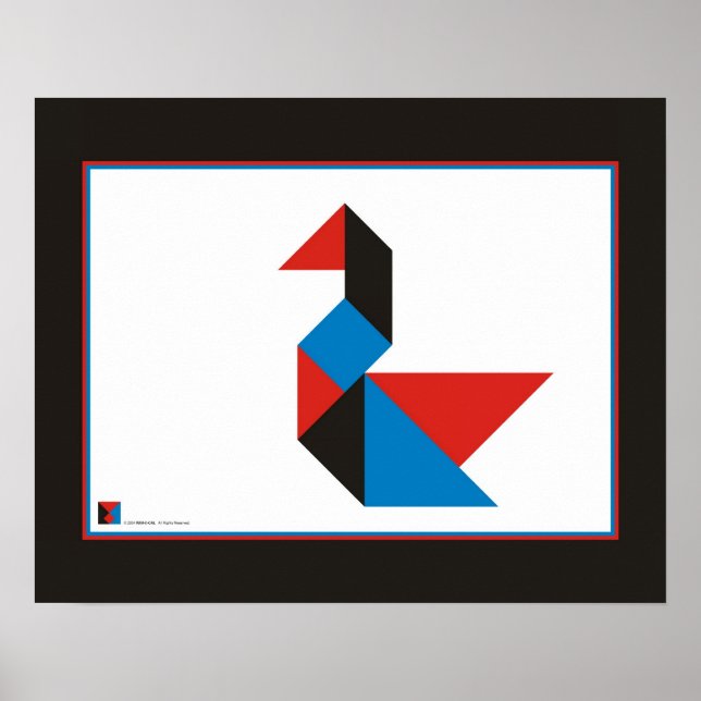 SWAN - CONTEMPORARY ABSTRACT ART - DA0501AC POSTER (Front)