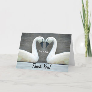 Swan Country Wedding Thank Yous You Card