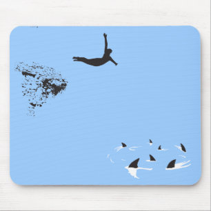 swan dive mouse pad