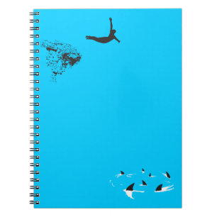 swan dive spiral notebook
