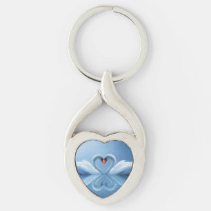 Swan Eternal Love Key Ring