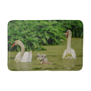 Swan Family Bath Mat