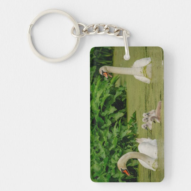 Swan Family Key Ring (Front)