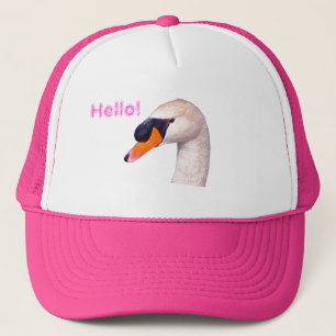 Swan Hello! Trucker Hat