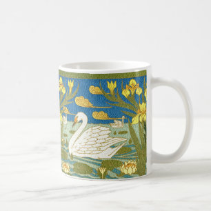 SWAN LAKE ART NOUVEAU DESIGN MUG