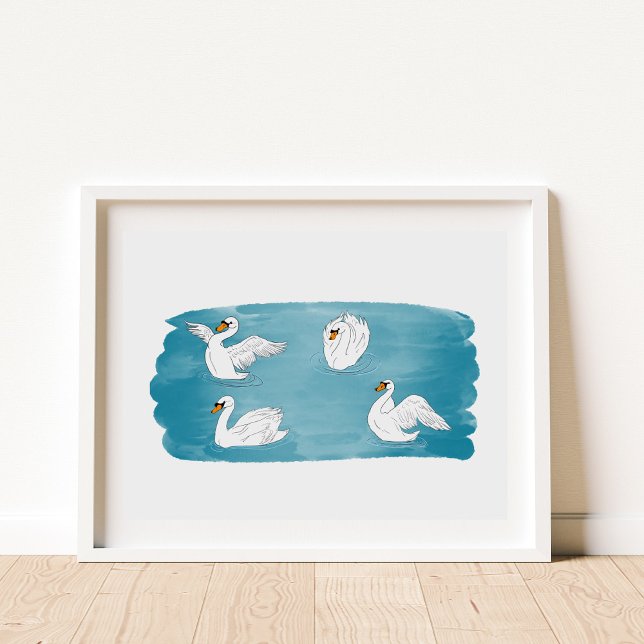 Swan Lake Art Poster (Creator Uploaded)