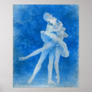 Swan Lake Ballet Art Print