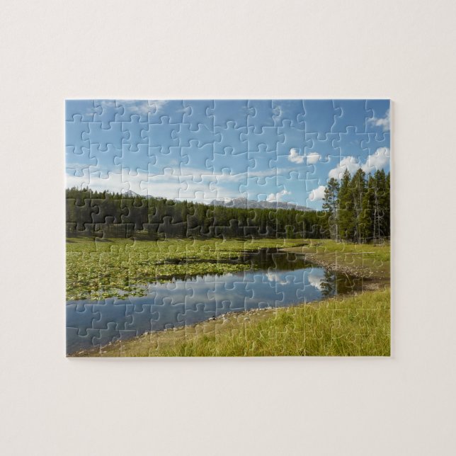 Swan Lake I at Grand Teton National Park Jigsaw Puzzle (Horizontal)