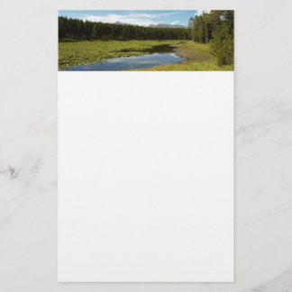 Swan Lake I at Grand Teton National Park Stationery