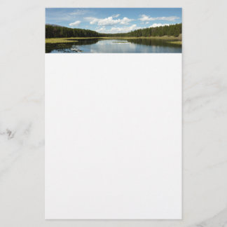 Swan Lake II at Grand Teton National Park Stationery